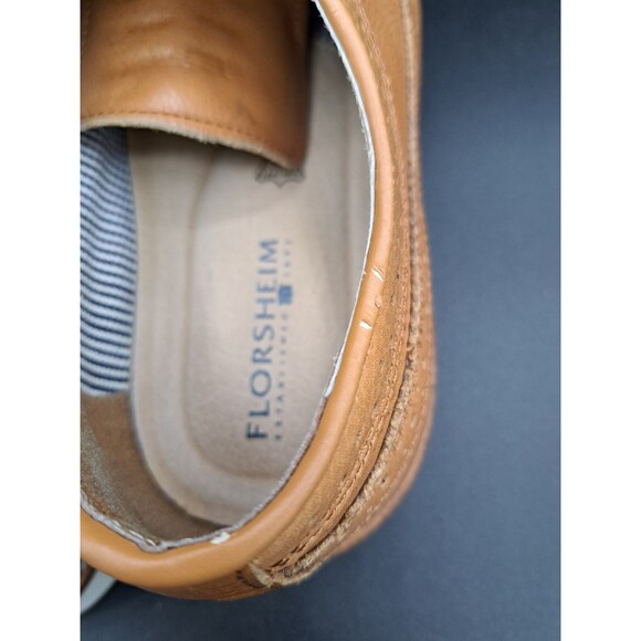 Florsheim Fuel Wingtip Oxford Cognac #15090-257 Lace Up Leather Shoes Men 10.5M - Picture 13 of 16
